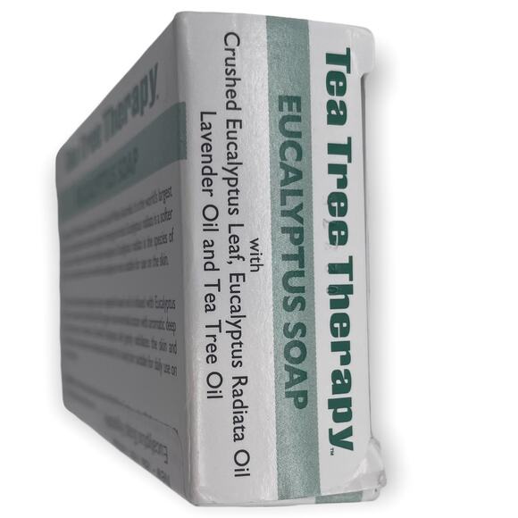 4-Pack Tea Tree Therapy Eucalyptus Soap - 3.5 oz Vegetable Base Bars - Picture 3 of 4